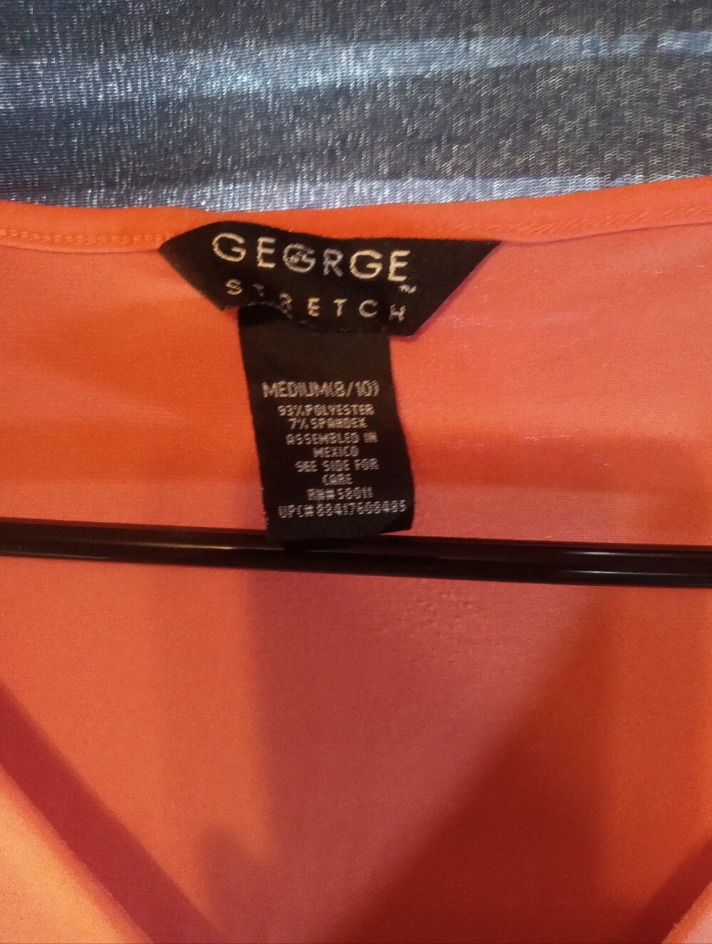 George Bright Coral Ruffle V-Neck Blouse - Picture 2 of 3